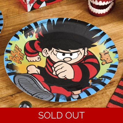Beano Dennis The Menace Paper Plates